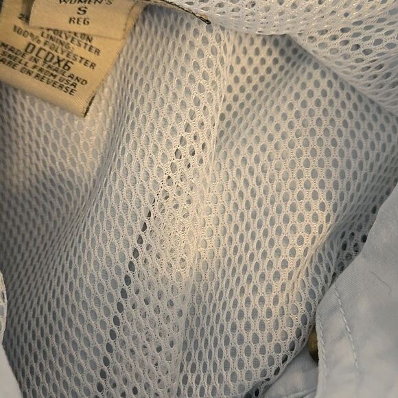 L.L. Bean Light Blue Casual Short Sleeve Gorpcore Button Down Shirt - Picture 7 of 7